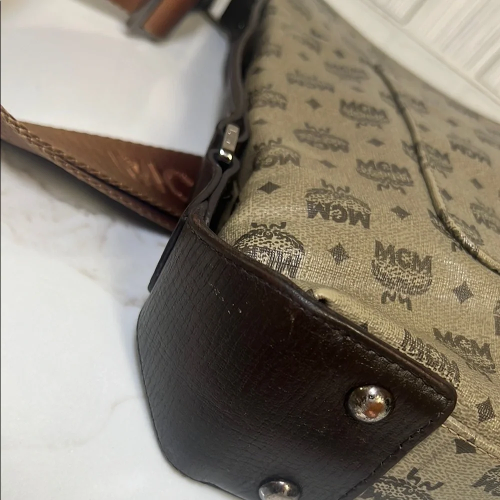 MCM Logo Messenger Bag